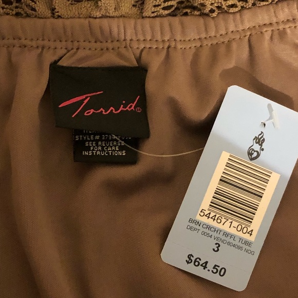 NWT Dark Brown tube top style dress - Picture 5 of 10